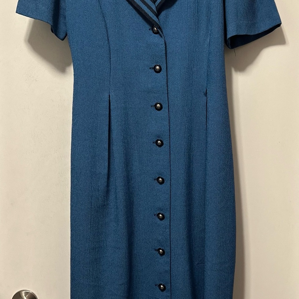 Miss Dorby vintage size 8 Blue Button-Down Dress